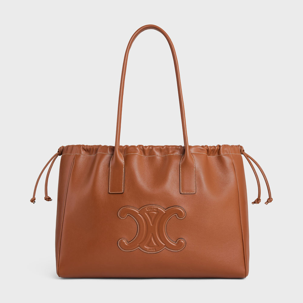 Celine Cabas Drawstring Cuir Triomphe In Smooth Calfskin 199973DU3 04LU: Image 1