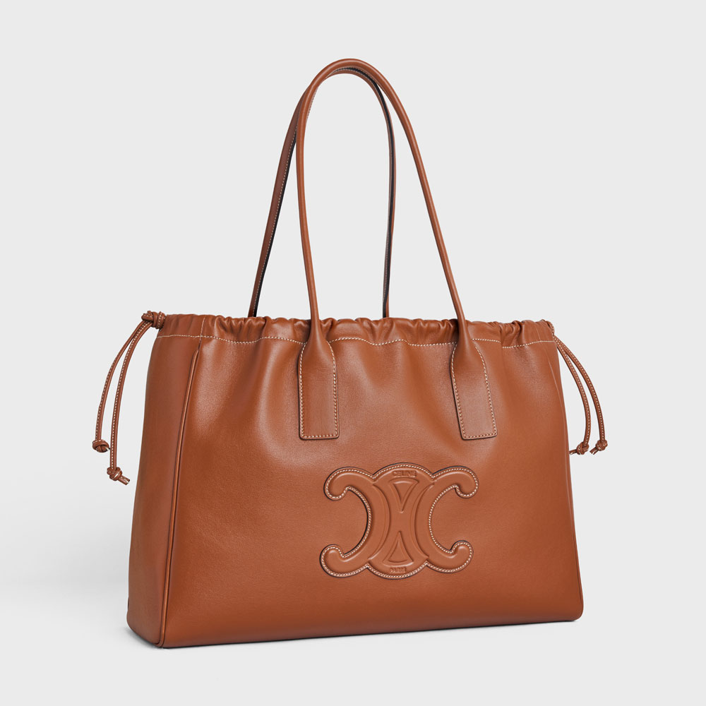 Celine Cabas Drawstring Cuir Triomphe In Smooth Calfskin 199973DU3 04LU: Image 2