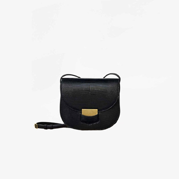 Celine Small Trotteur Bag in Black Lizard 176644A66 38NO