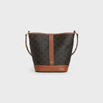 Celine Small Bucket In Triomphe Canvas Calfskin 191442CAS 04LU