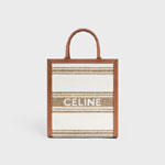 Small Vertical Cabas Celine In Striped Textile 192082EZ5 18TN