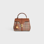 Celine Mini 16 In Tweed And Natural Calfskin 197982EOL 14ML