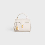 Celine Mini 16 In Satinated Calfskin - Rice 197983BEY 01RC