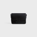 Celine Teen Bag Cuir Triomphe In Shiny Calfskin - Black 199233BF4 38NO