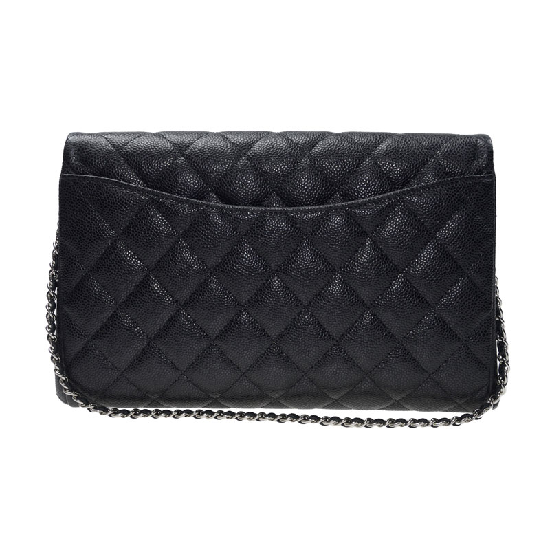 Chanel Jumbo Classic Flap Clutch Caviar A65051 Y61169 94305: Image 4