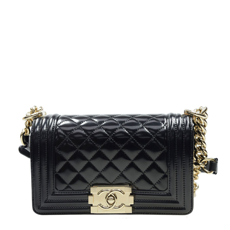 Small BOY Chanel Patent bag black A67085 Y60371 94305: Image 1