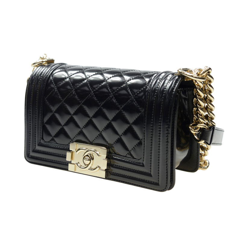 Small BOY Chanel Patent bag black A67085 Y60371 94305: Image 4