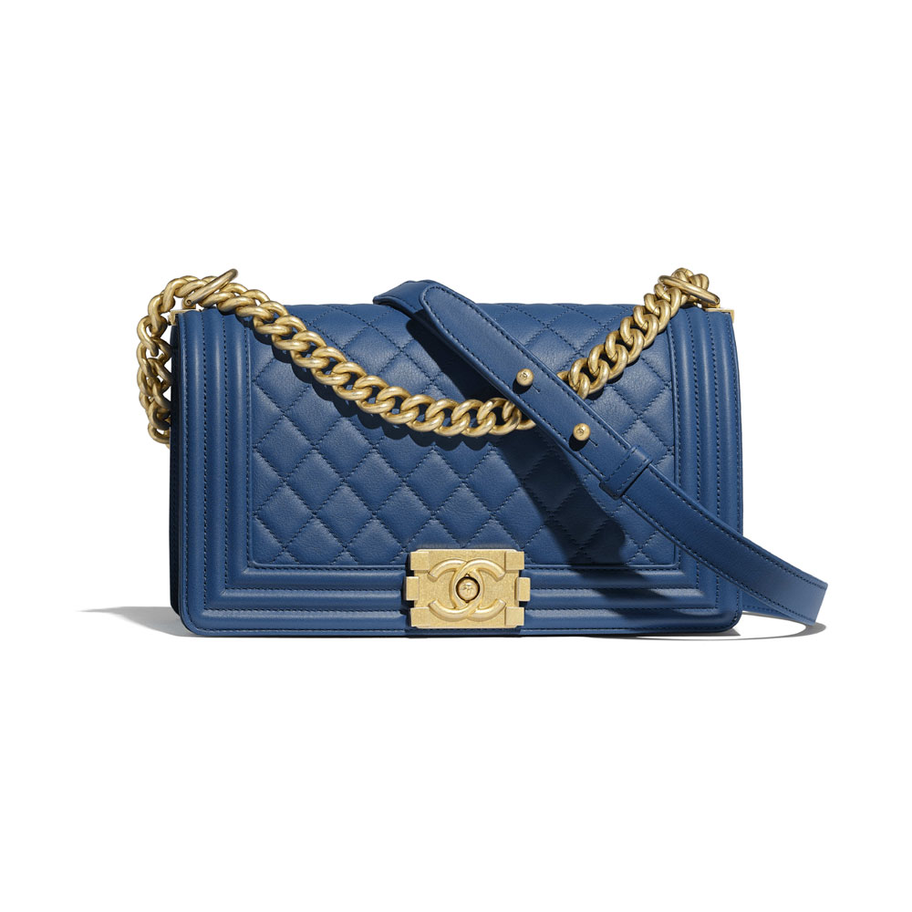 Dark Blue Boy Chanel Handbag A67086 Y09939 N0901: Image 1