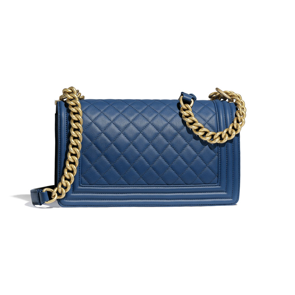 Dark Blue Boy Chanel Handbag A67086 Y09939 N0901: Image 2