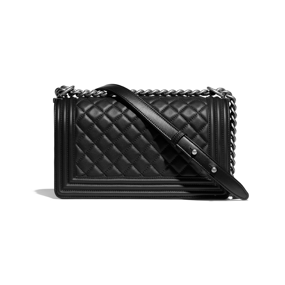 boy chanel bag calfskin ruthenium finish metal A67086 Y09953 94305: Image 2