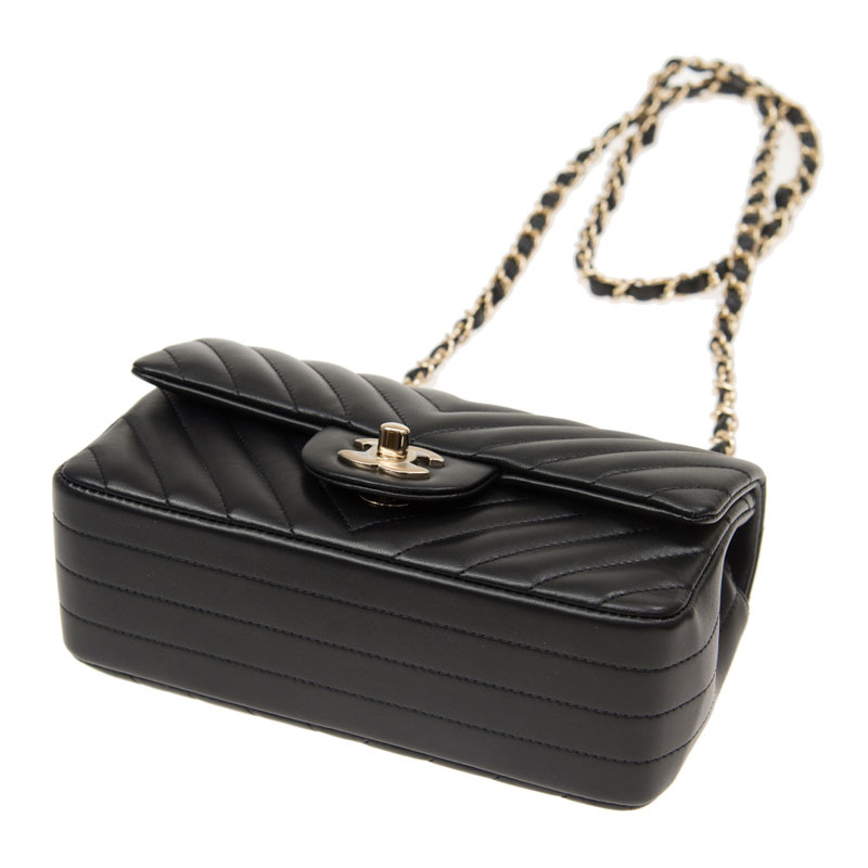 Chanel Classic Mini Chevron Flap bag A69900 Y10851 94305: Image 2