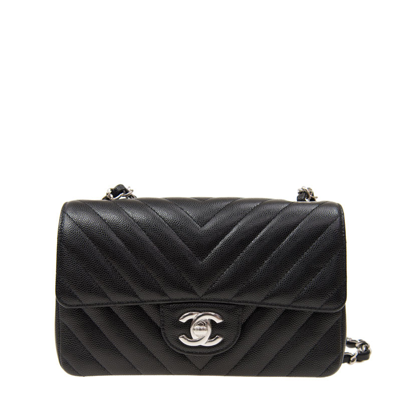 Chanel Classic Mini Chevron Flap bag A69900 Y10852 94305: Image 1