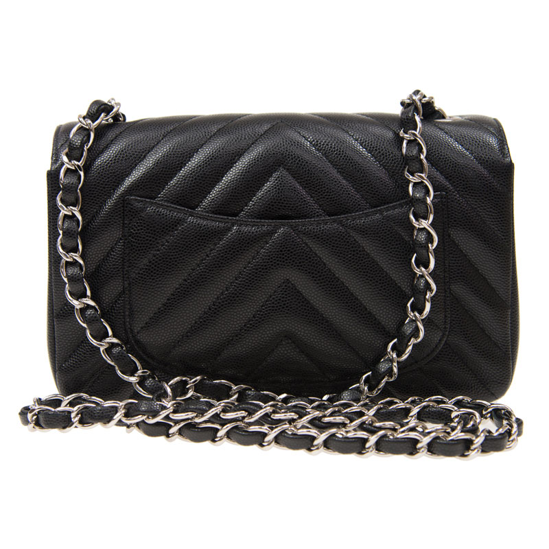 Chanel Classic Mini Chevron Flap bag A69900 Y10852 94305: Image 3