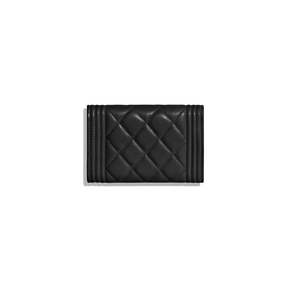 Lambskin Boy Chanel Flap Card Holder A80603 Y07659 94305: Image 2