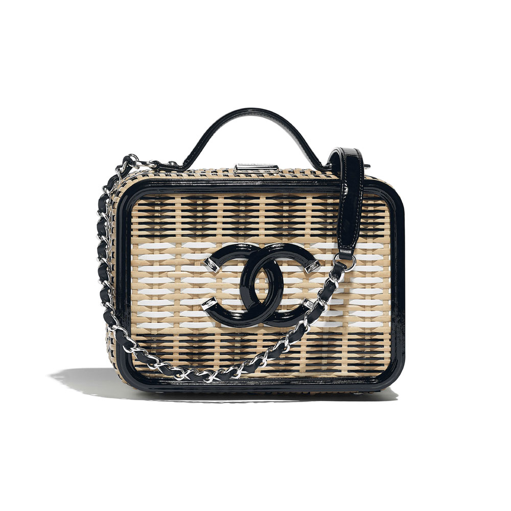 Chanel Rattan Vanity Case A93343 B00429 N4443: Image 1