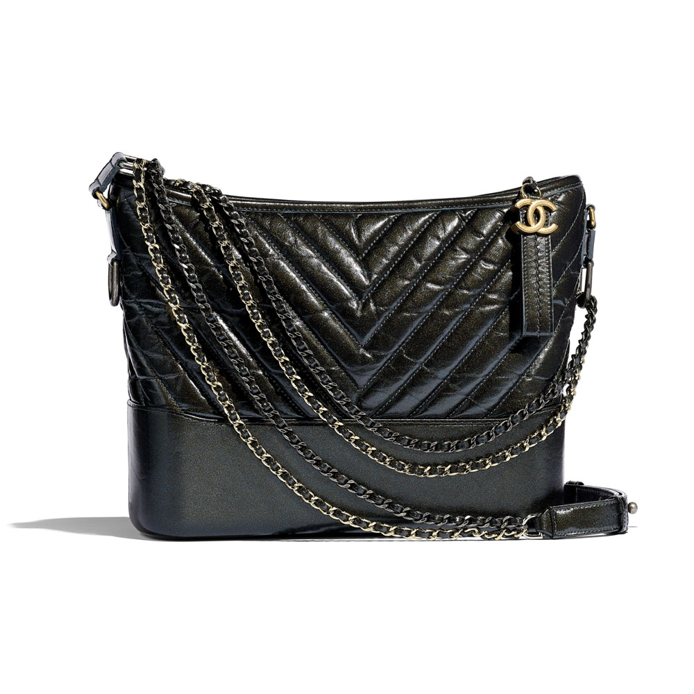 Black Chanels Gabrielle Hobo Bag A93824 B00877 94305: Image 1