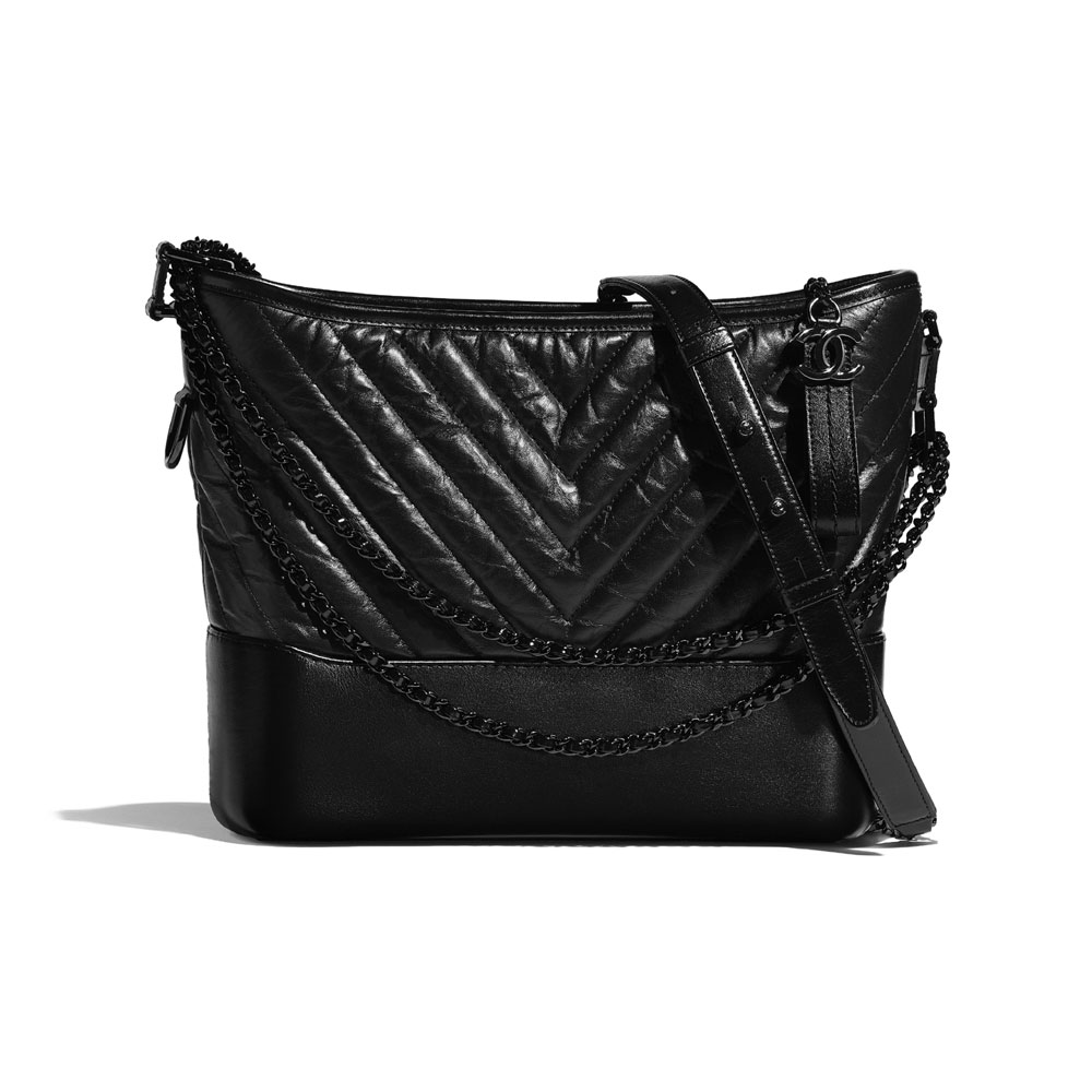 Black Chanels Gabrielle Hobo Bag A93824 B01209 94305: Image 1