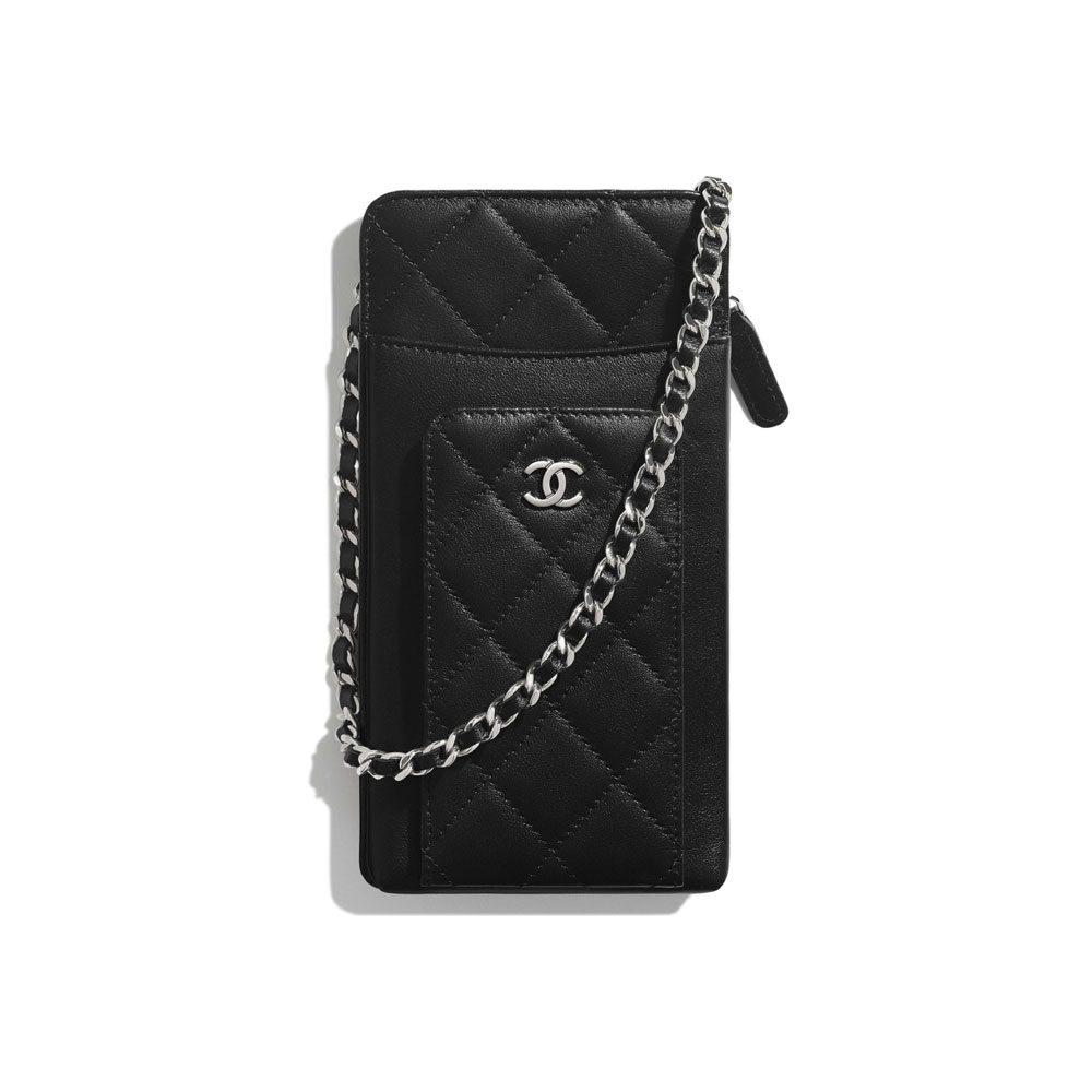 Chanel Lambskin Classic Clutch with Chain AP0990 Y01480 C3906: Image 1