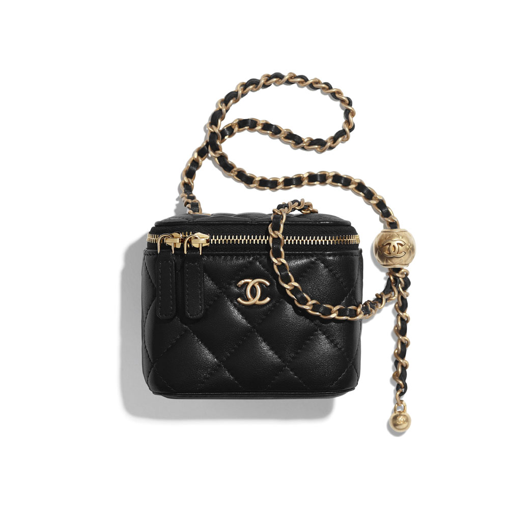 Chanel Lambskin Small Classic Box with Chain AP1447 B02991 94305: Image 1