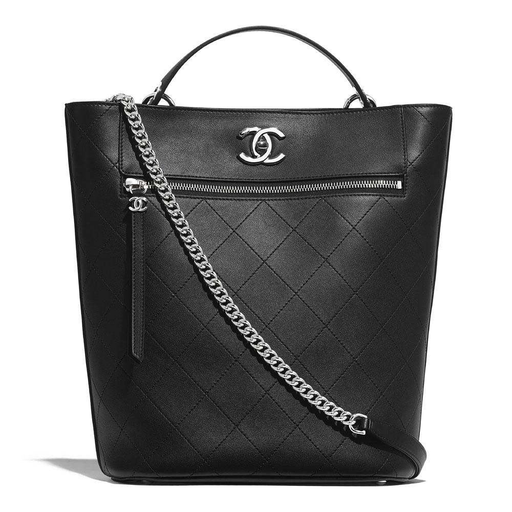 Chanel Black Bucket Bag AS0578 B00377 94305: Image 1