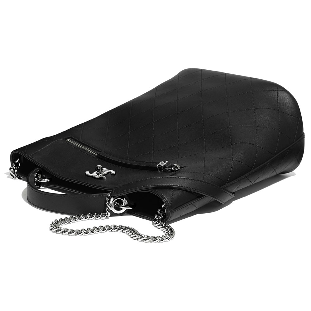 Chanel Black Bucket Bag AS0578 B00377 94305: Image 3