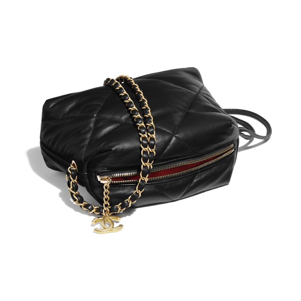 Chanel Black Small Bowling Bag AS0781 B00758 94305: Image 3