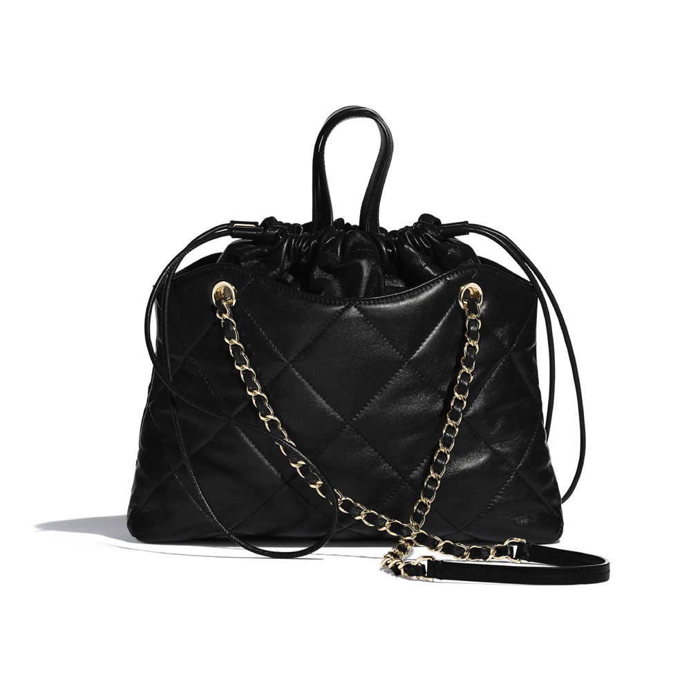 Chanel Black Small Shopping Bag AS0985 B01267 94305: Image 2