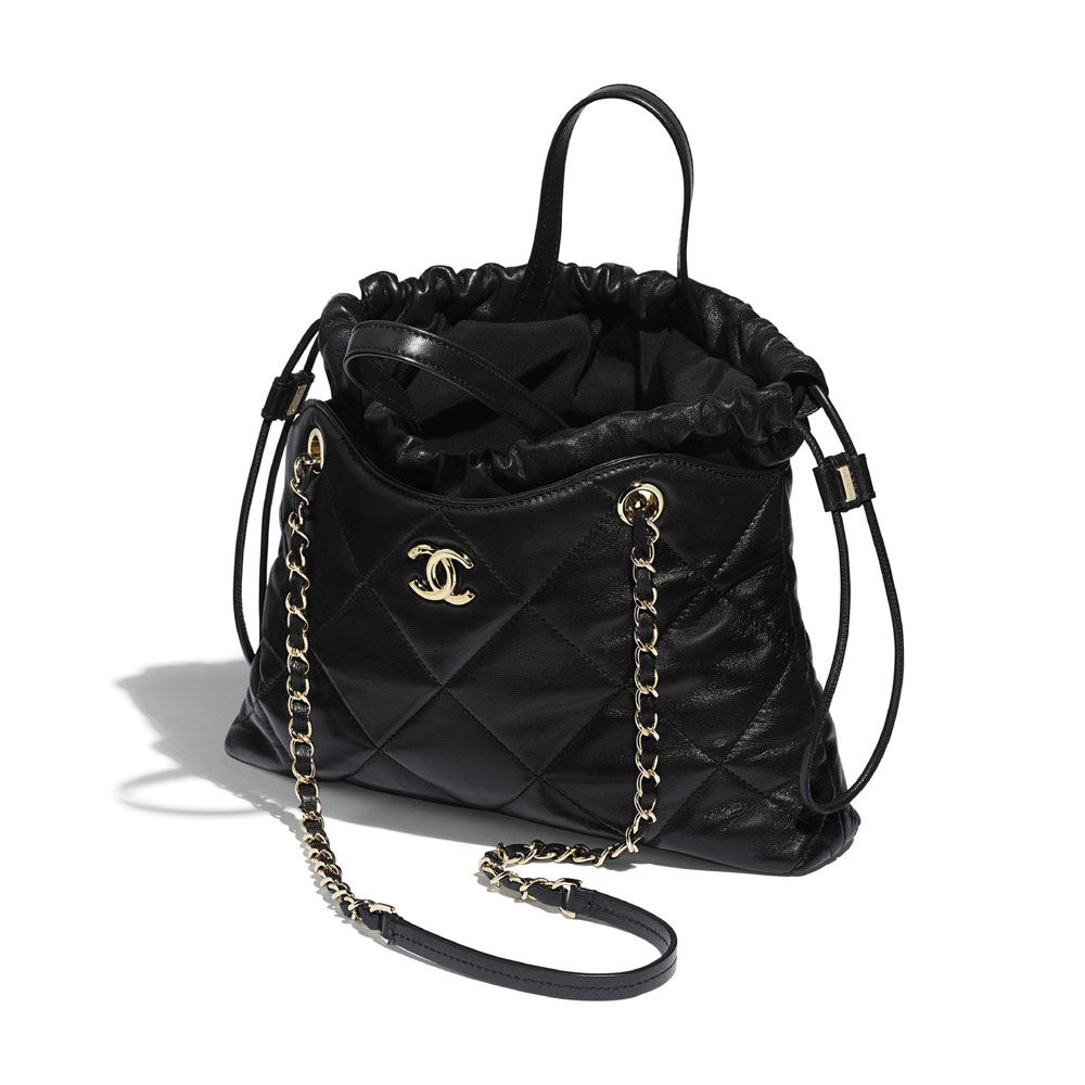 Chanel Black Small Shopping Bag AS0985 B01267 94305: Image 3