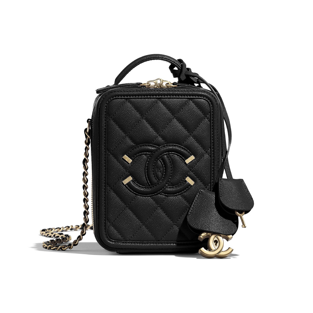 Chanel Black Vanity Case AS0988 B01186 94305: Image 1