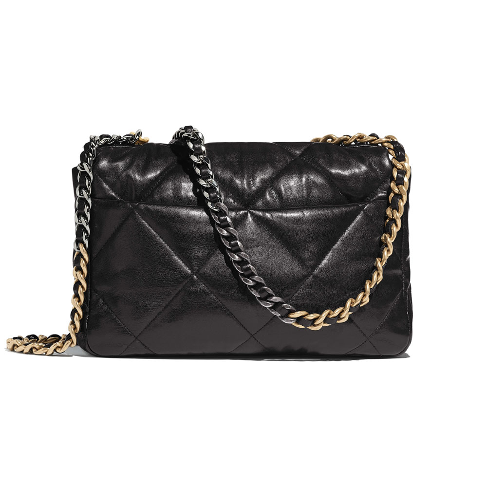 Black Chanel 19 Large Flap Bag AS1161 B02875 94305: Image 2