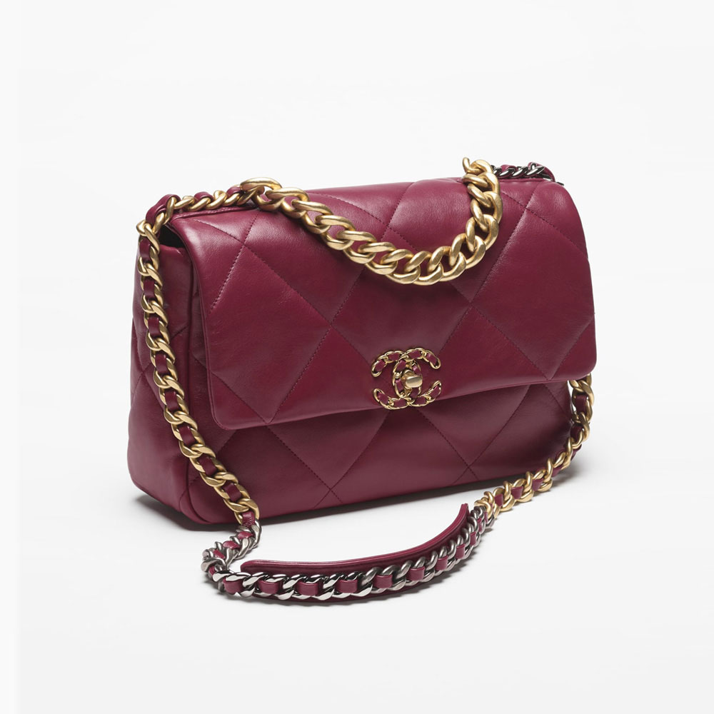 Chanel 19 large handbag AS1161 B04852 NR648: Image 2