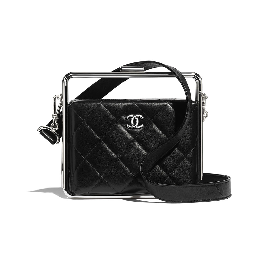 Chanel Lambskin Black Clutch AS1732 B03004 94305: Image 1