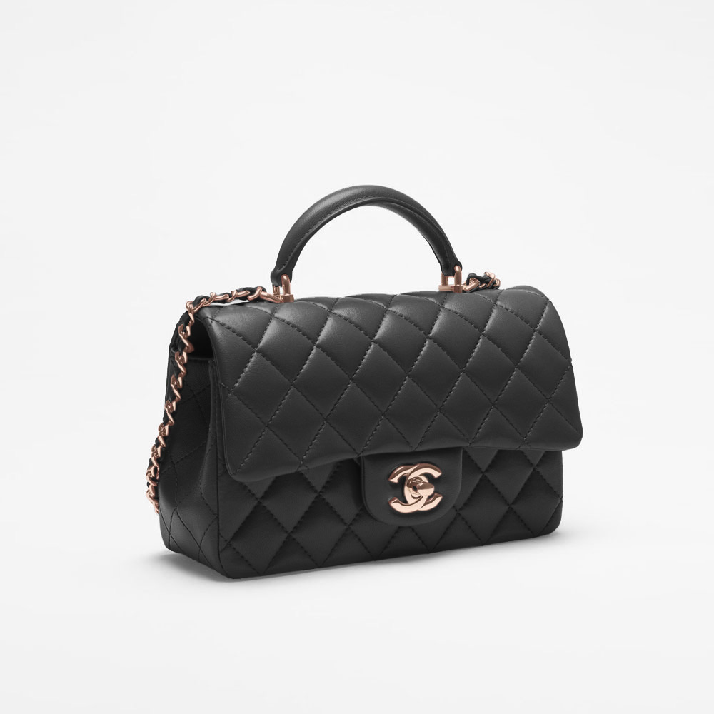 Chanel Mini Flap Bag with Top Handle AS2431 B06660 94305: Image 1