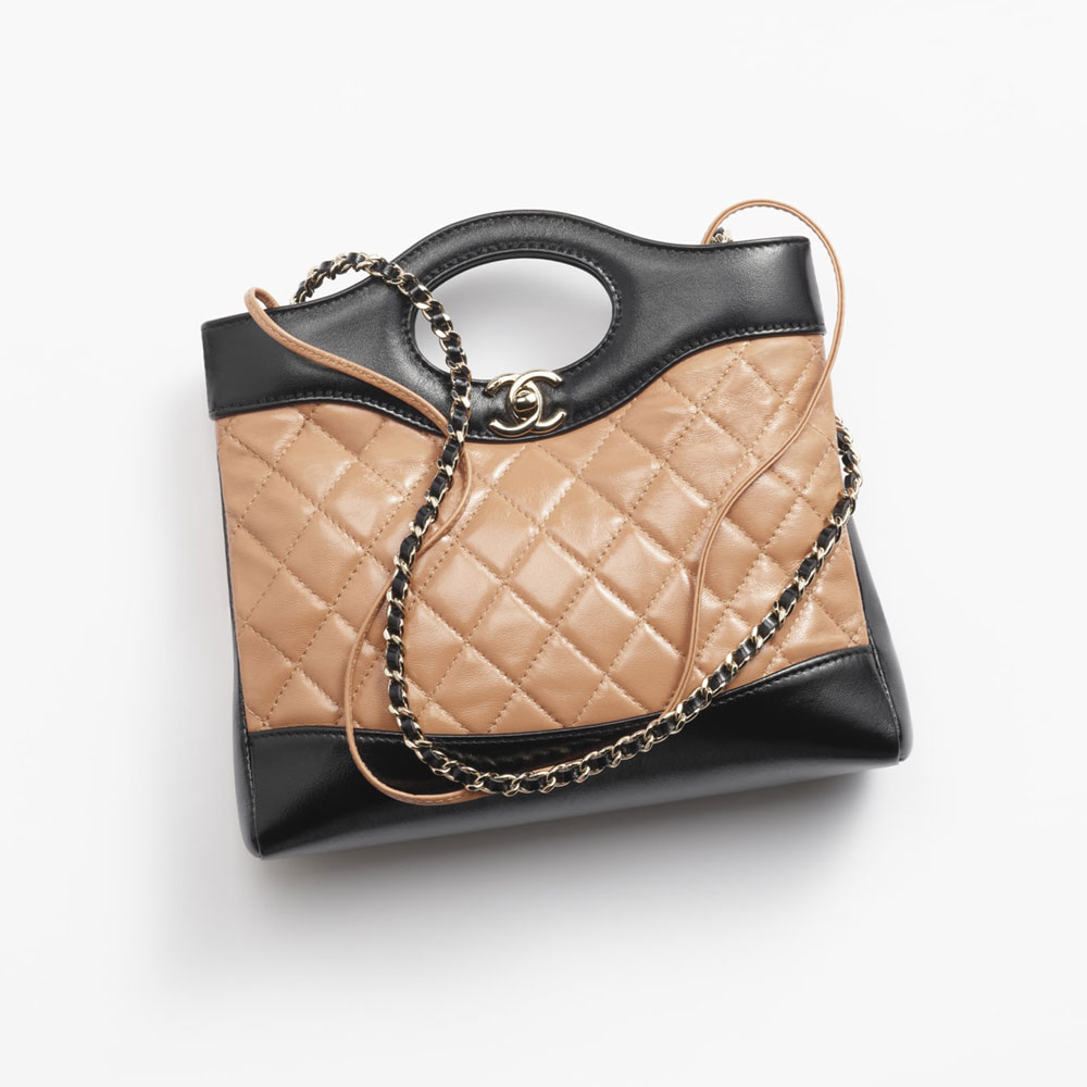 Chanel 31 mini shopping bag Shiny lambskin AS4133 B17598 NZL97: Image 1