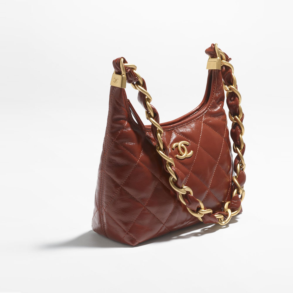 Chanel Small hobo bag Shiny lambskin AS4922 B16897 NY562: Image 2