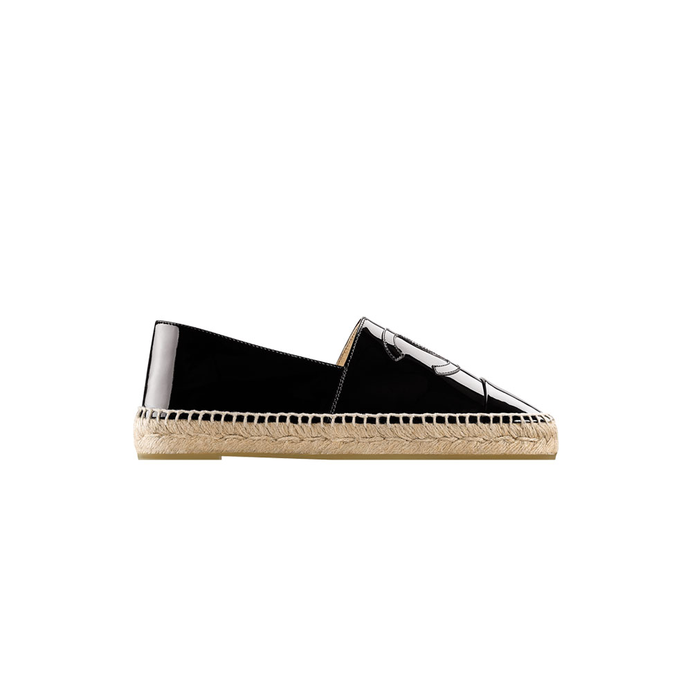 Chanel Espadrilles patent calfskin black G29762 X01012 94305: Image 1