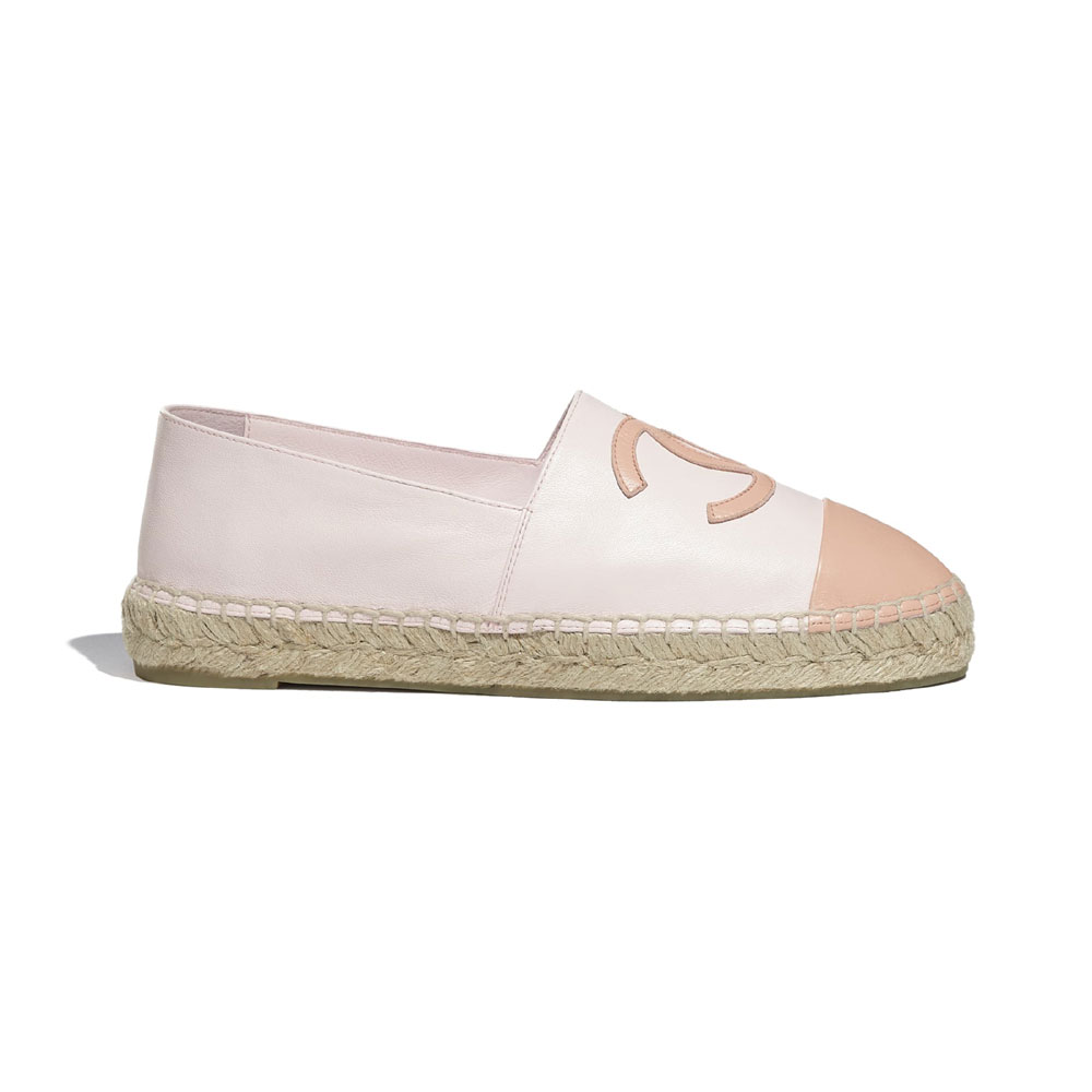 Chanel Lambskin Light Pink Espadrilles G29762 Y55184 K2720: Image 1