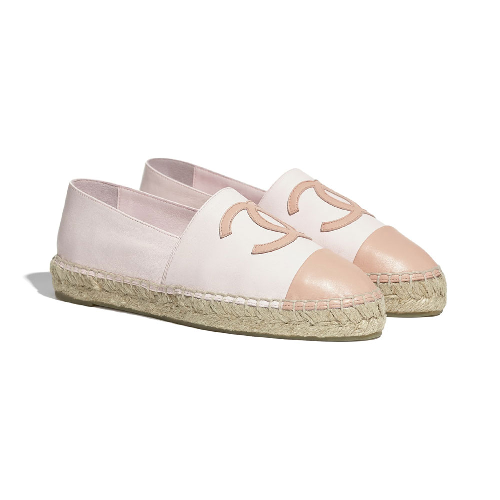 Chanel Lambskin Light Pink Espadrilles G29762 Y55184 K2720: Image 2