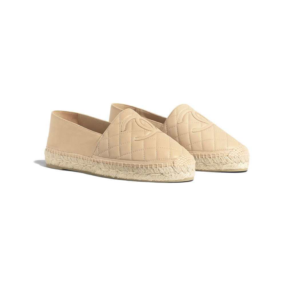 Chanel Lambskin Beige Espadrilles G32910 X01000 51225: Image 2