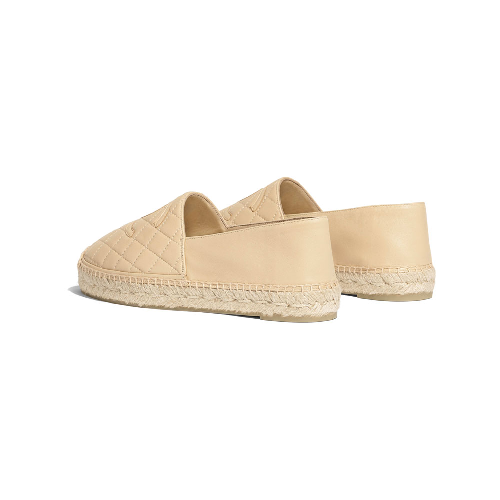 Chanel Lambskin Beige Espadrilles G32910 X01000 51225: Image 3