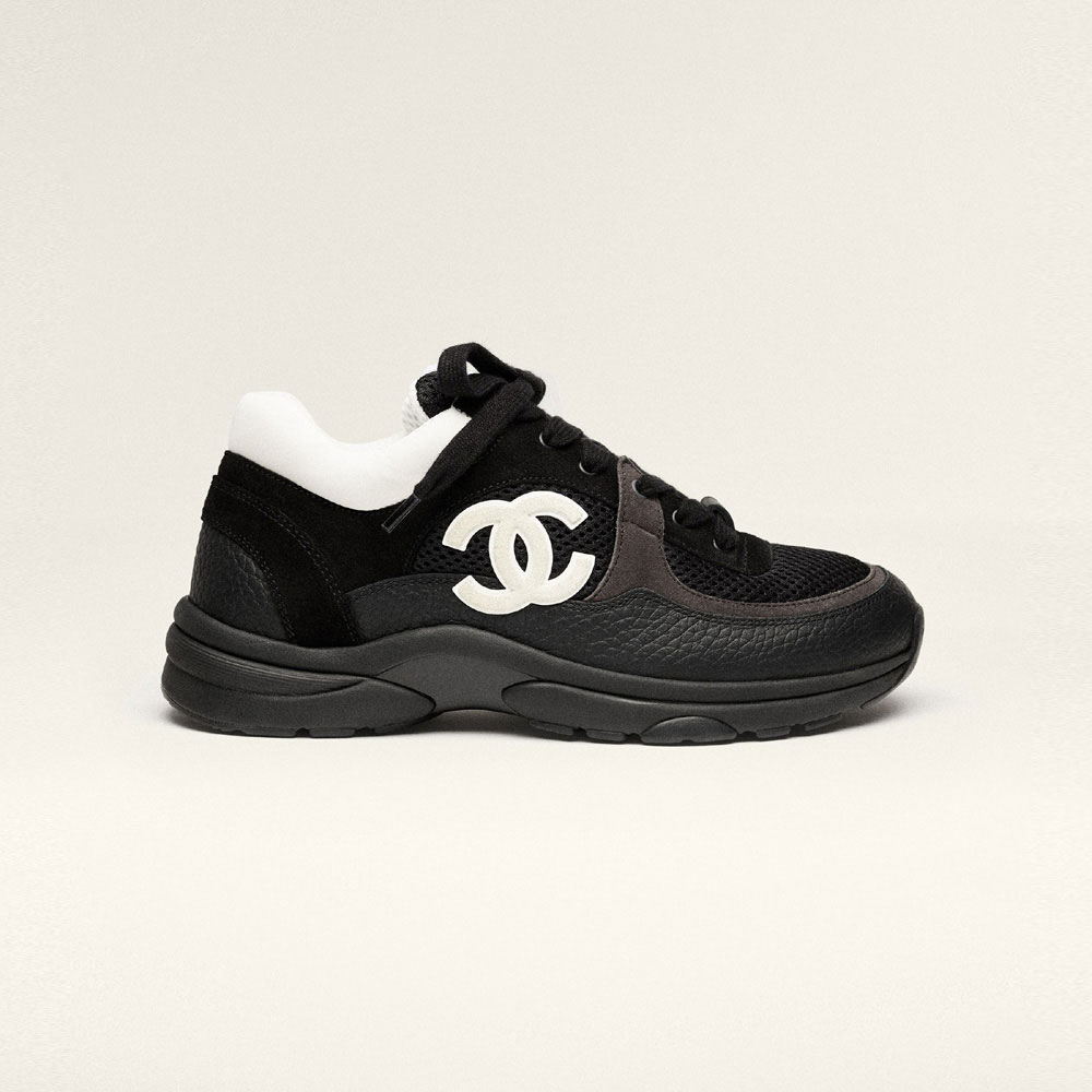 Chanel Sneakers Mesh Suede Grained Calfskin G38299 Y55720 K3845: Image 2