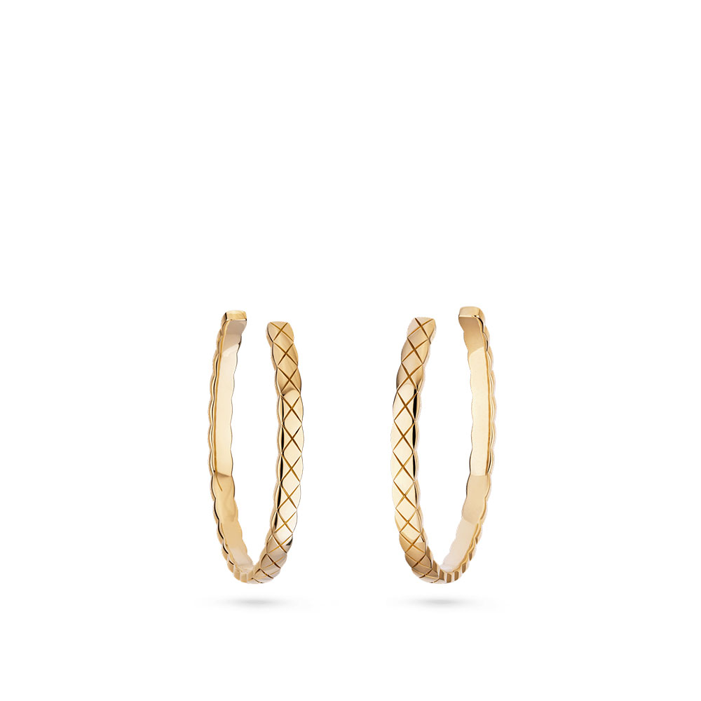 Chanel Coco Crush hoop earrings J12092: Image 1