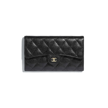 Chanel Black Classic Flap Wallet A31506 Y01864 C3906