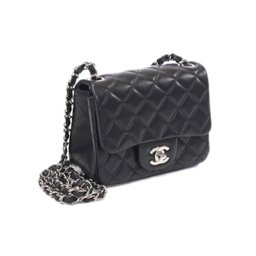 Chanel Black lambskin mini matransse bag A35200 Y01480 94305