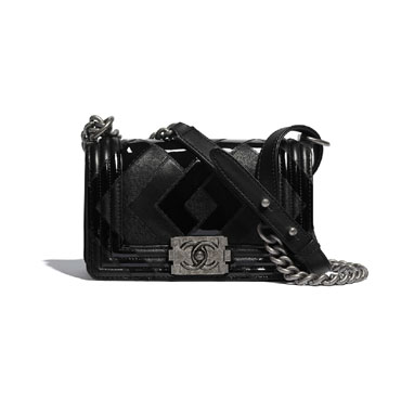 Patent Calfskin Small Boy Chanel bag A67085 B02857 94305