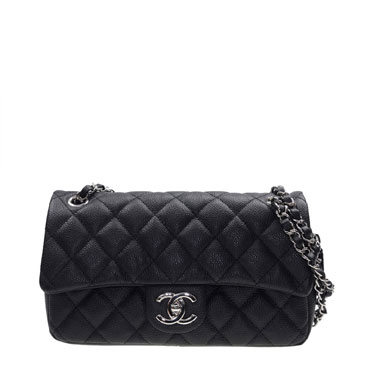 Chanel Black Classic CC Caviar A67741 Y30856 94305