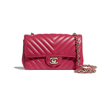 Chanel Lambskin Dark Pink Mini Flap Bag A69900 Y25539 N6511