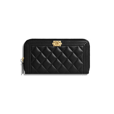 Lambskin Boy Chanel Long Zipped Wallet A80815 Y07659 94305