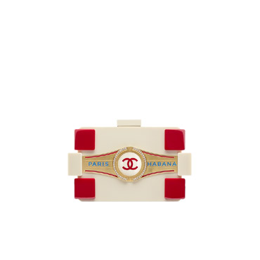 Chanel Evening bag white red A94643 Y61142 C1929