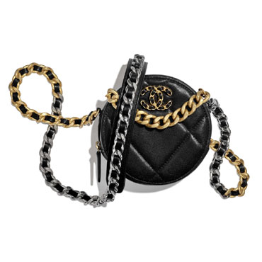 Lambskin Chanel 19 Clutch with Chain AP0945 B01901 94305